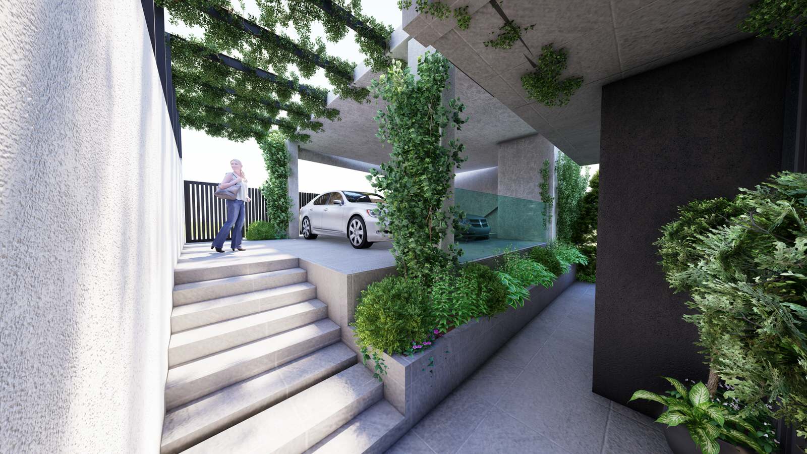 Проект участка в Адлере со сложным рельефом