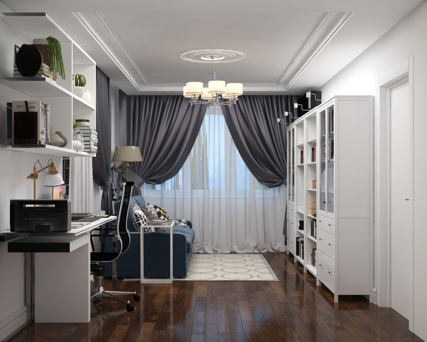 Дизайн проект гостиной в г. Жуковский