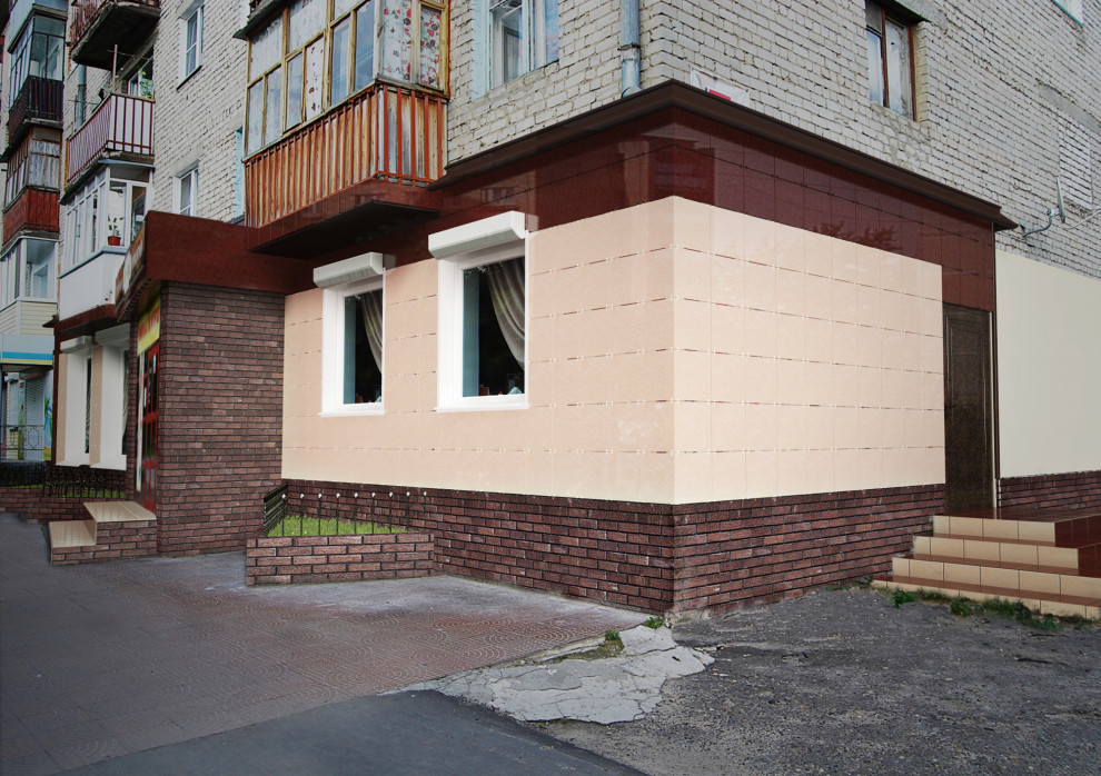 Реконструкция фасада кафе