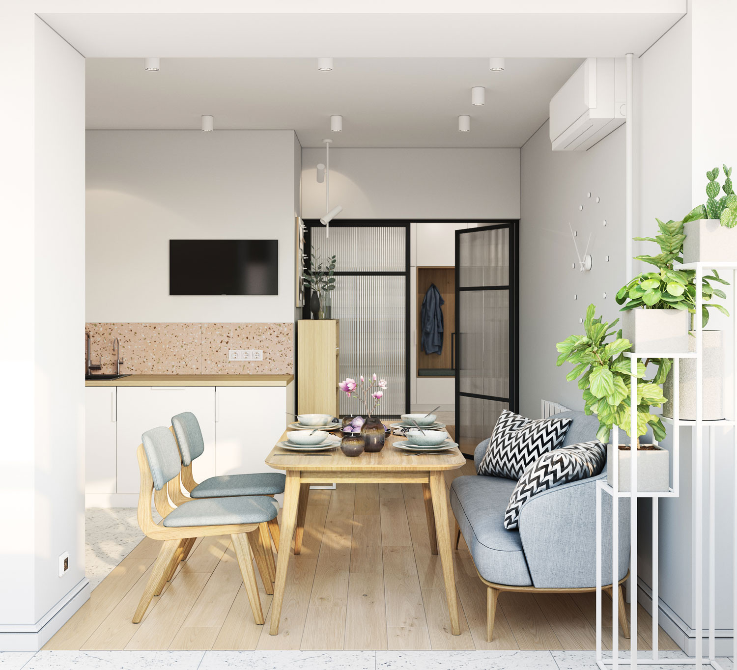 Трехкомнатная квартира для семьи с двумя мальчиками