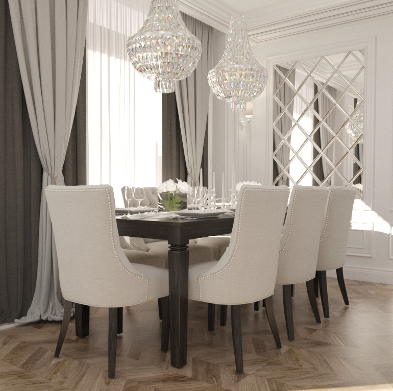 Двухкомнатная квартира в классическом стиле