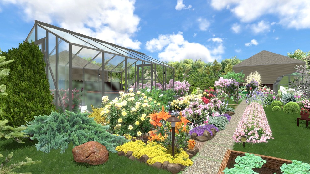 Ландшафтный проект узкого участка