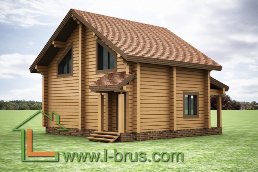 Проекты домов из профилированного бруса