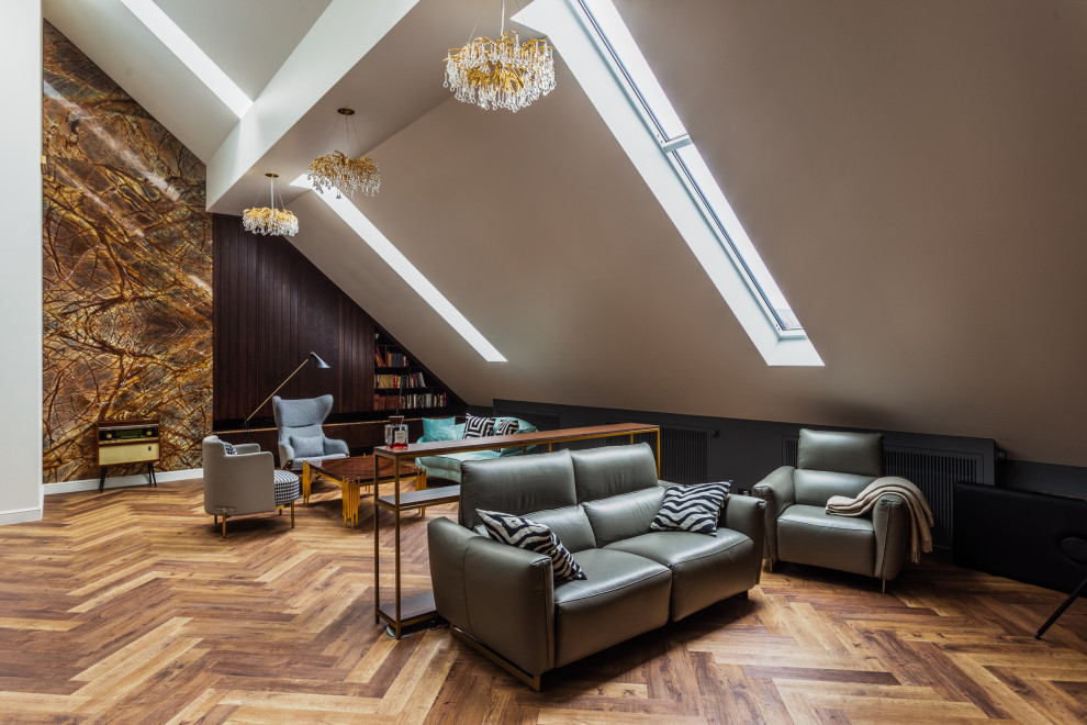 Двухуровневая современная квартира