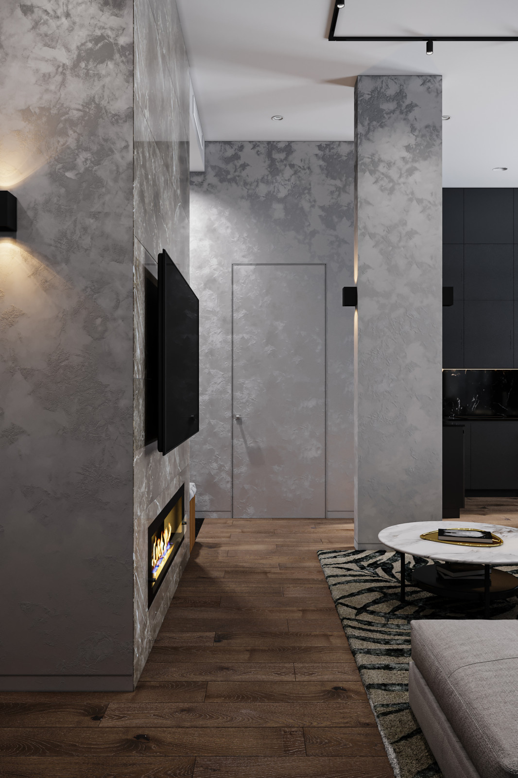 Квартира 132 кв.м. в современном стиле в ЖК "Ботанический сад LIFE".