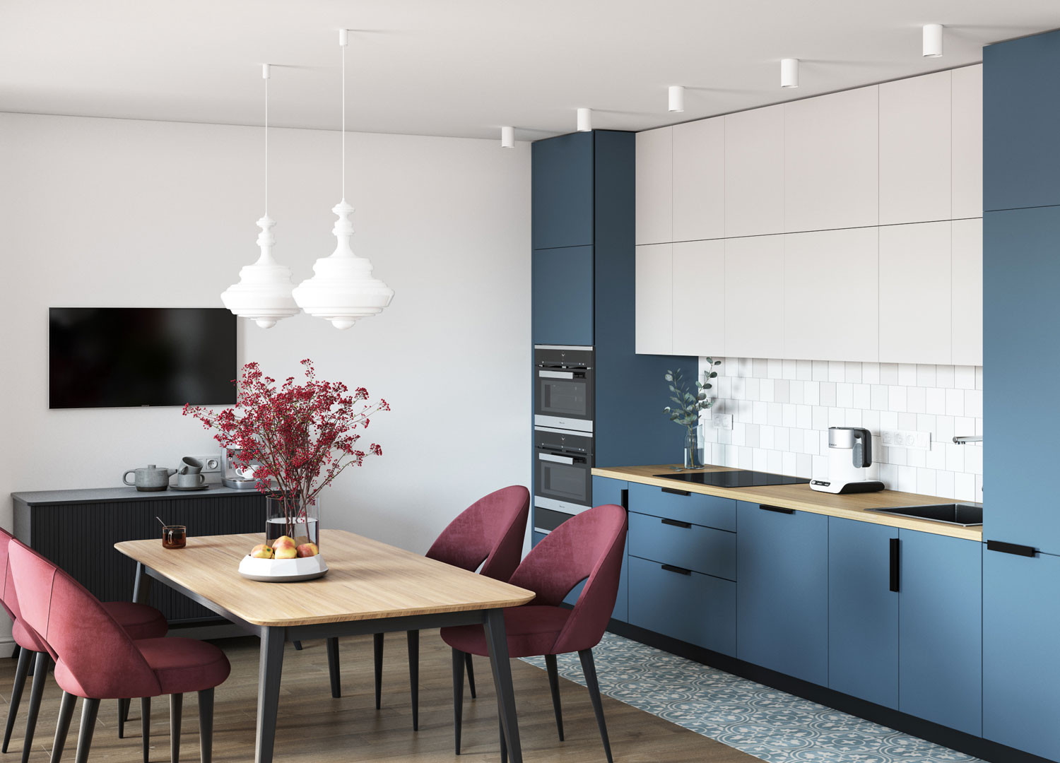 Трехкомнатная квартира для молодой семейной пары