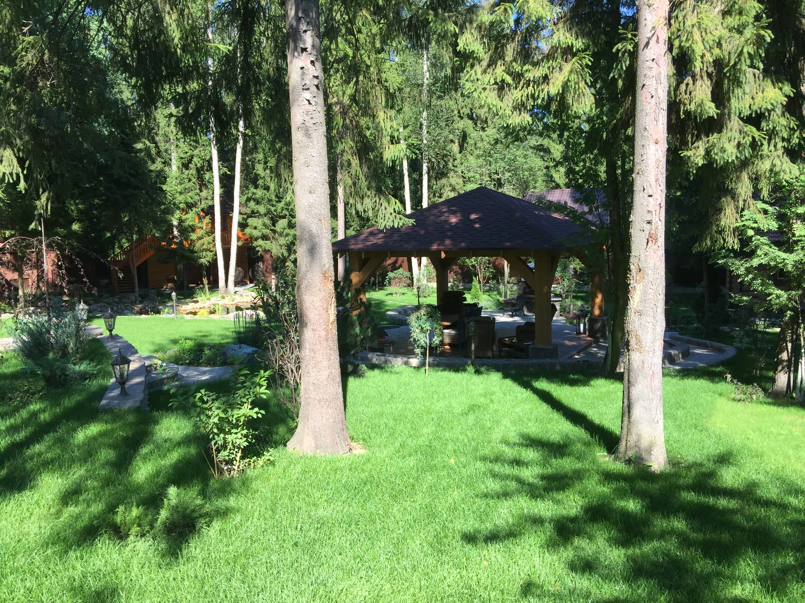 Ландшафтный дизайн участка 45 соток, КП Дубровка, МО