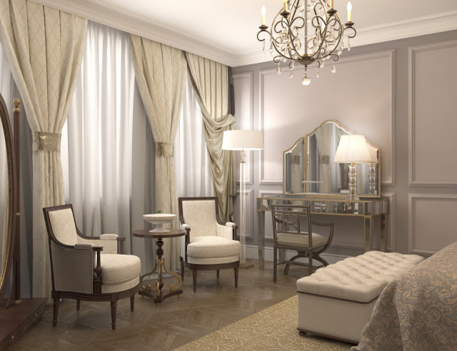Interior design of Lux apartments of the Bariatinsky Palace