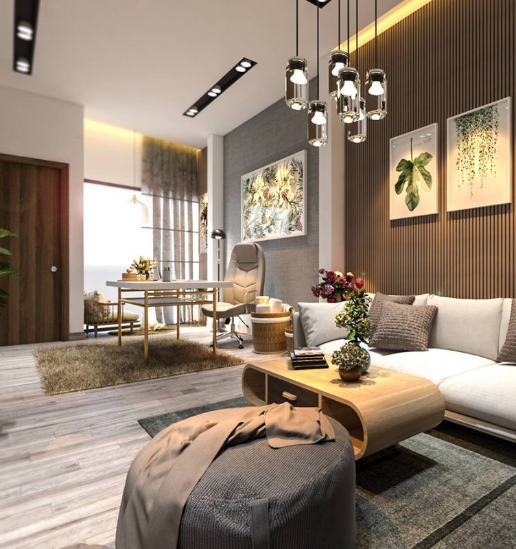 Обложка проекта: Гостиная в стиле модернизма