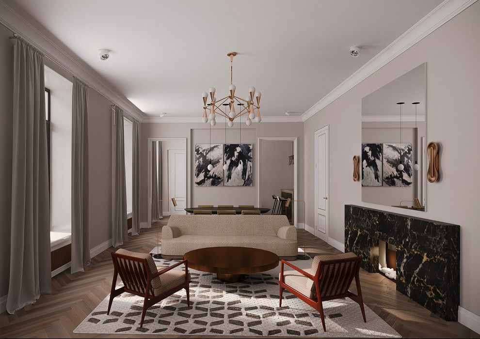 Современный "винтажный"  интерьер