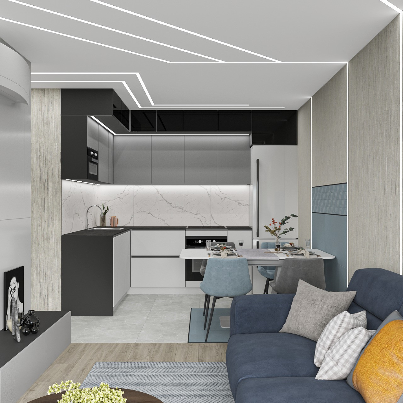 Гостиная - кухня