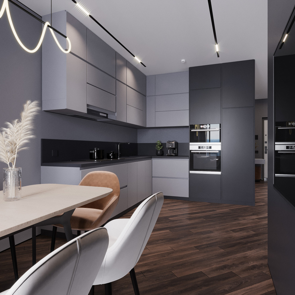 Контрастный проект квартиры в Кранодаре