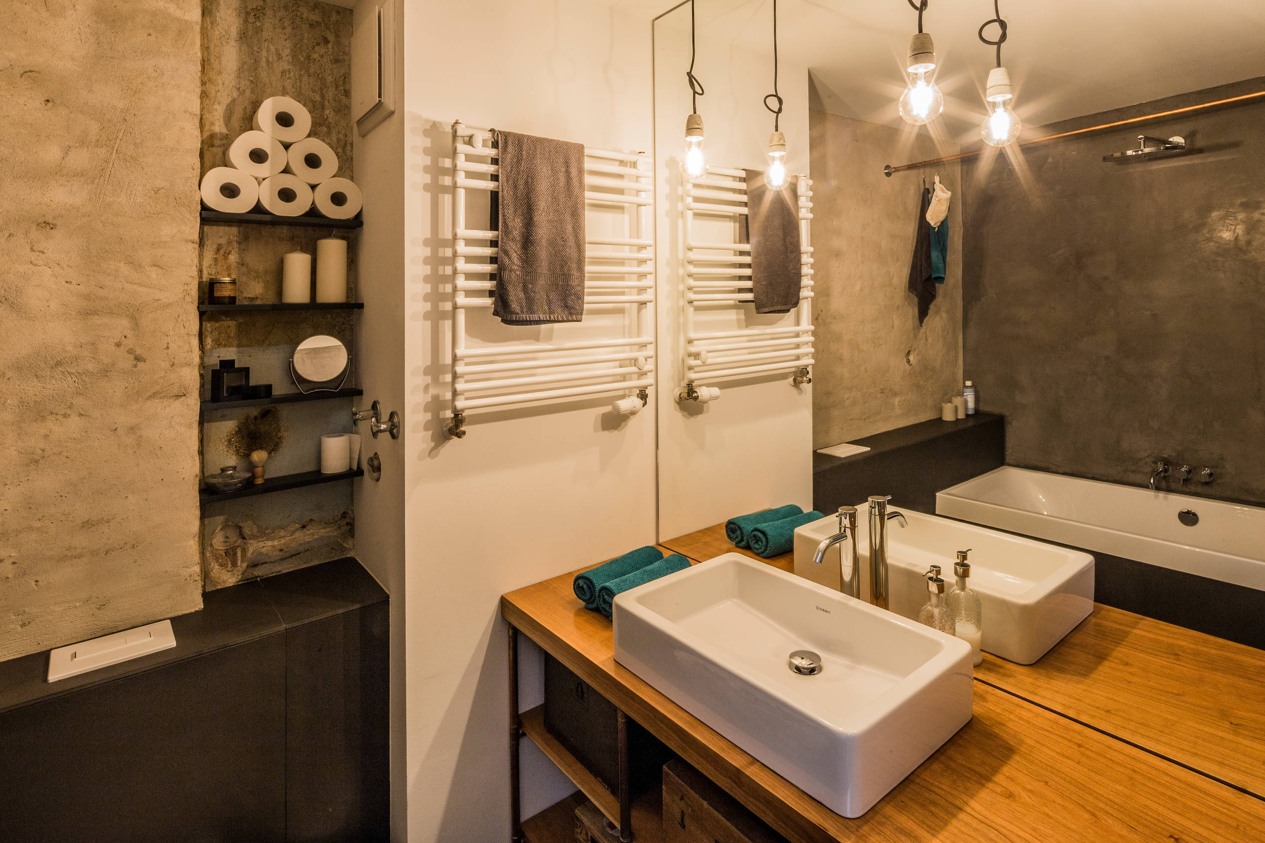 Houzz Германия: Кухня с ободранными стенами