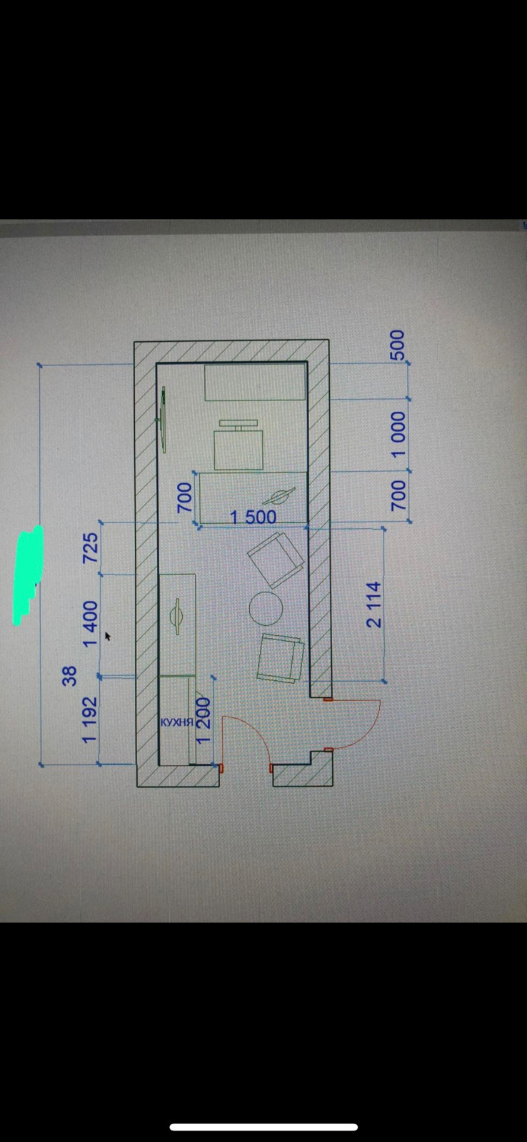 Обложка проекта: Кабинет, 12 кв.м.