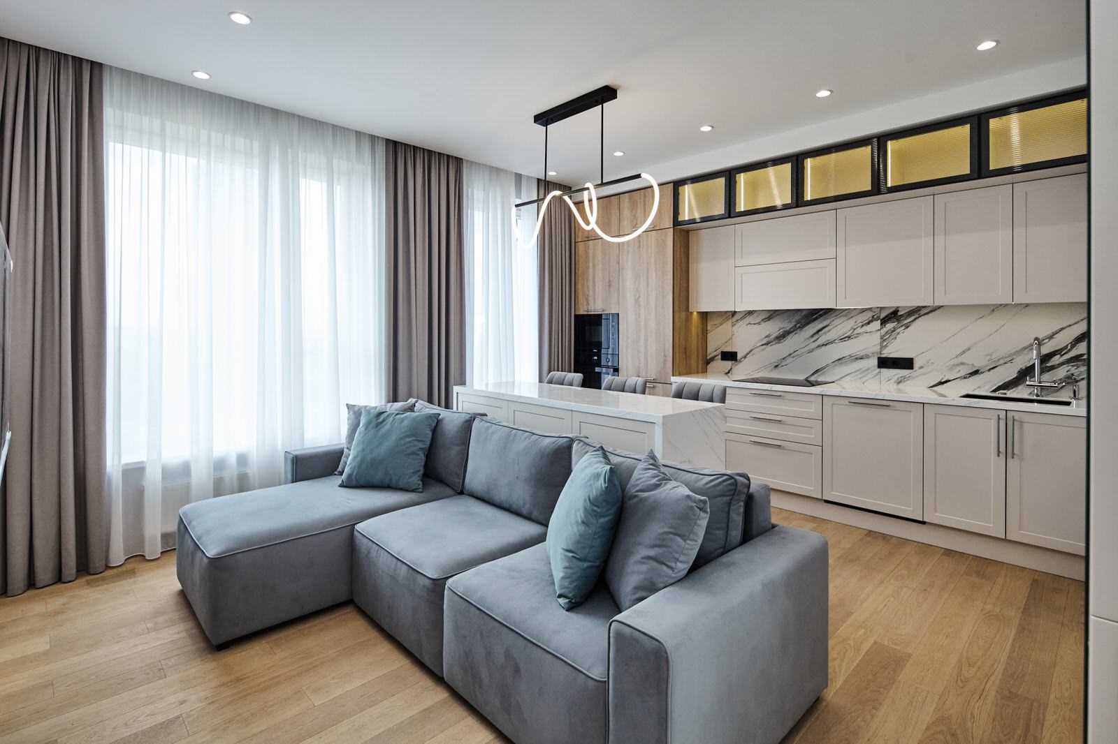 Ремонт кухни-гостиной