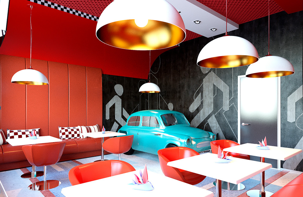 дизайн проект кафе (при автомойке)
