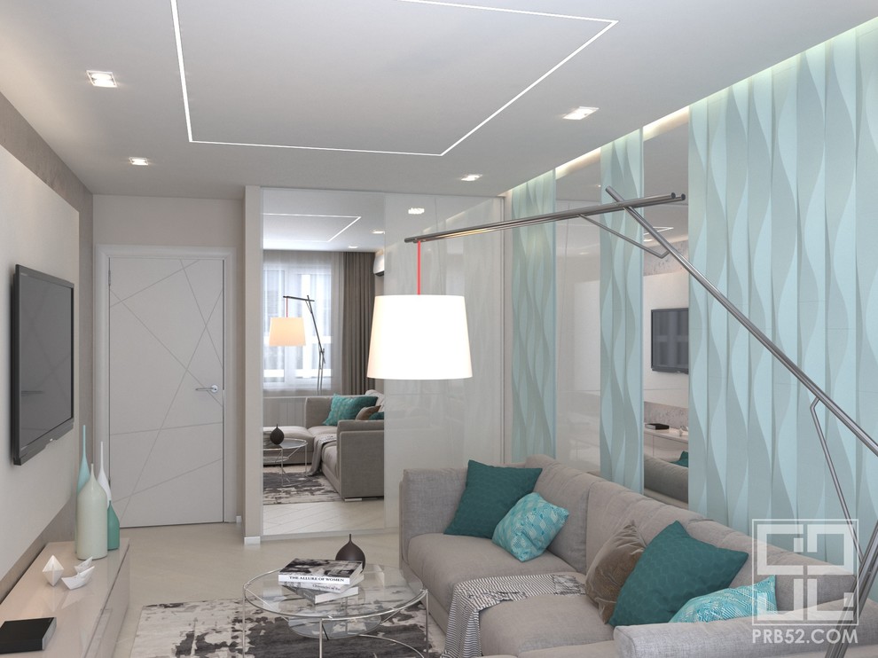 Проект интерьера квартиры в ЖК "Каскад"