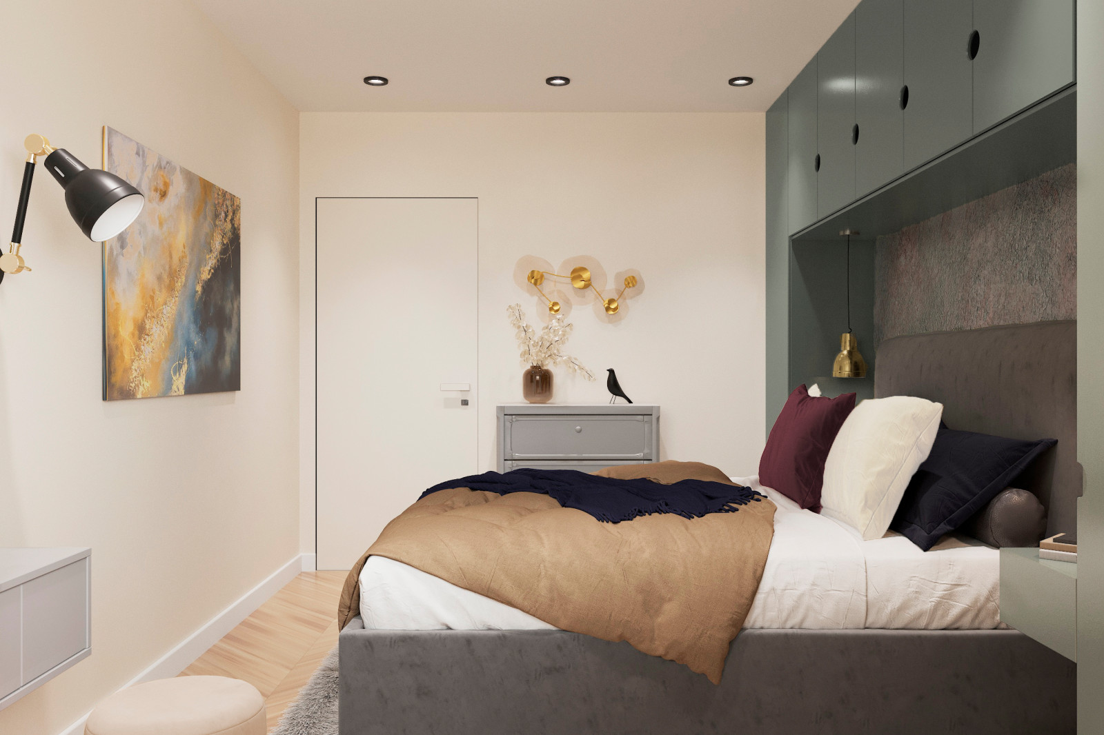 Дизайн-проект для молодой семьи в ЖК Лучи