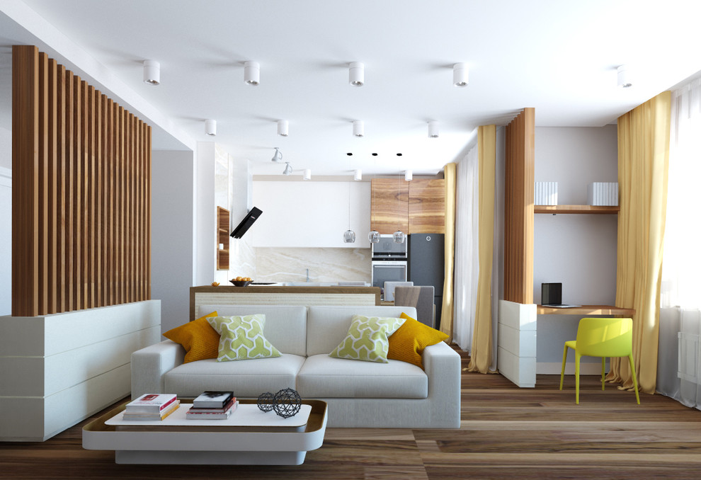 Квартира "мрамор и дерево"