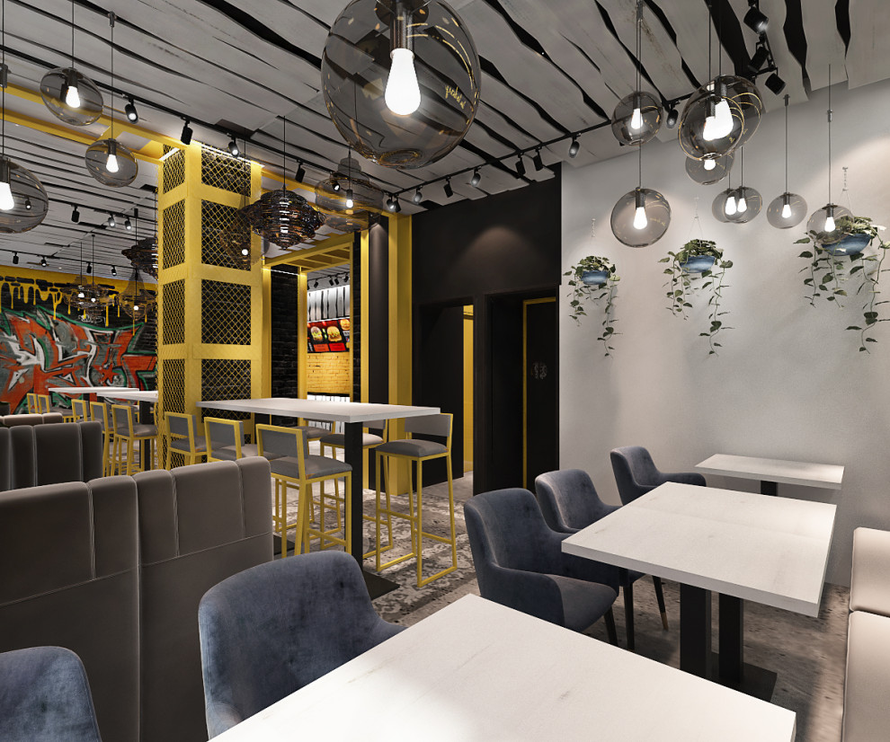 Бургерная с восточными коврами