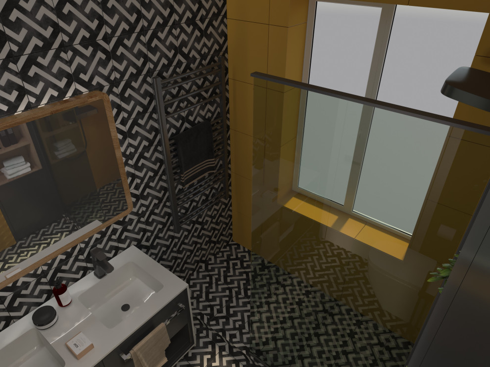 Ванная в проекте "Таунхаус для большой семьи"