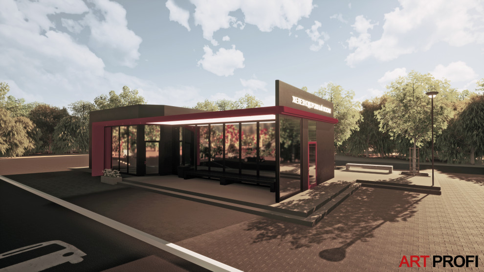 Обложка проекта: Остановочный комплекс