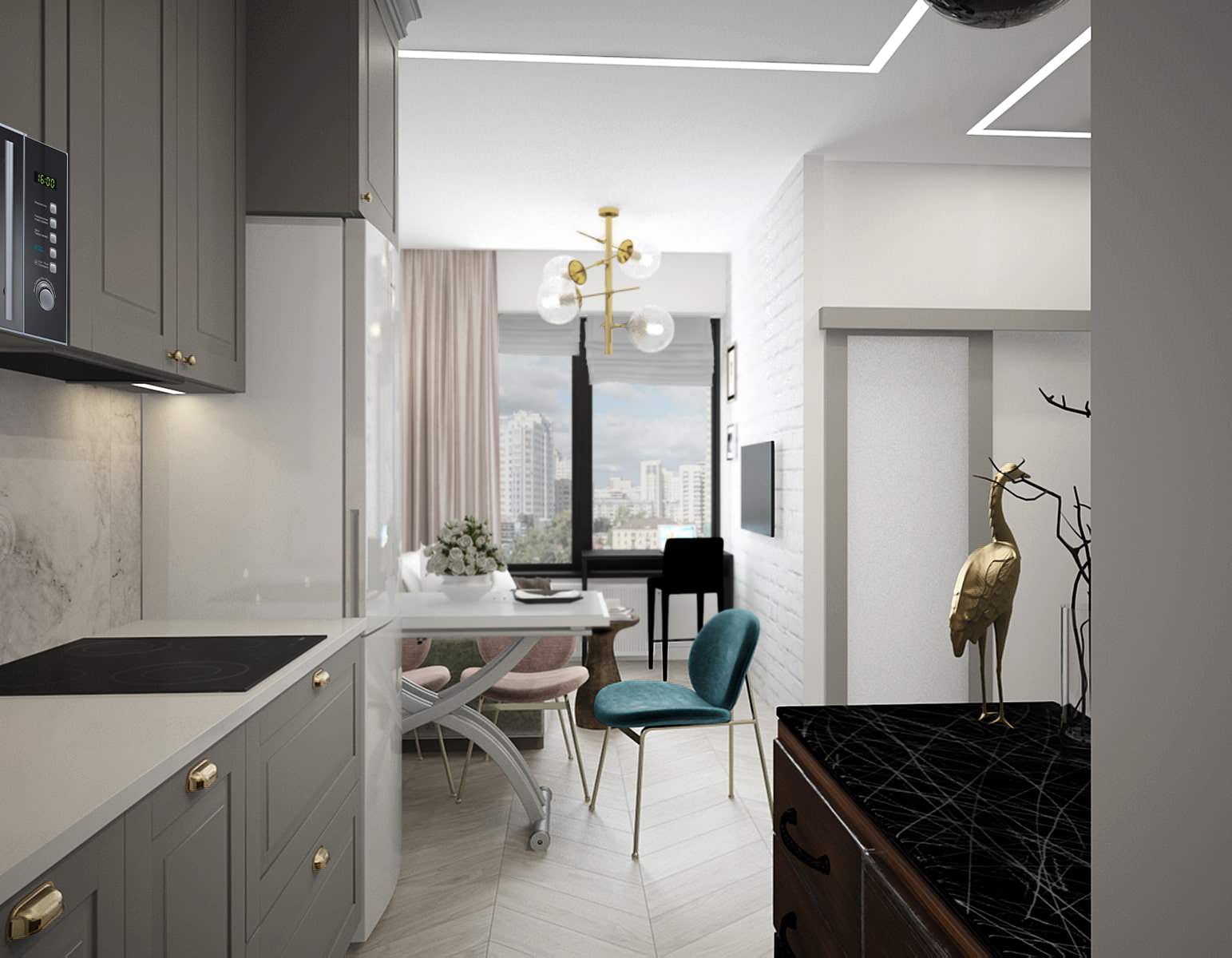 Малогабаритная, но очень функциональная квартира в ЖК "Маяковский", 41 кв.