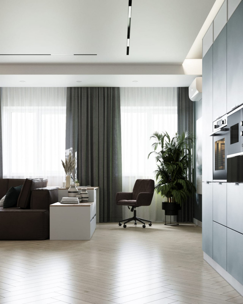 Дизайн кухни-гостиной