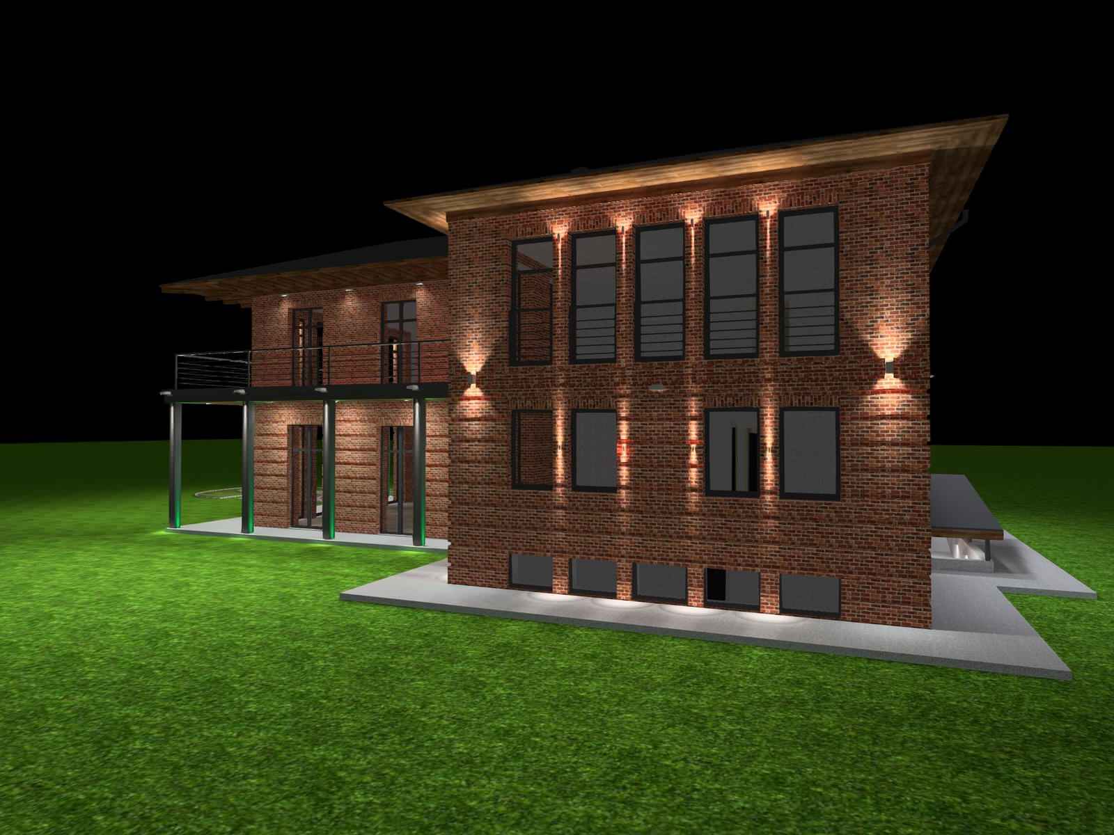 Освещение загородного дома