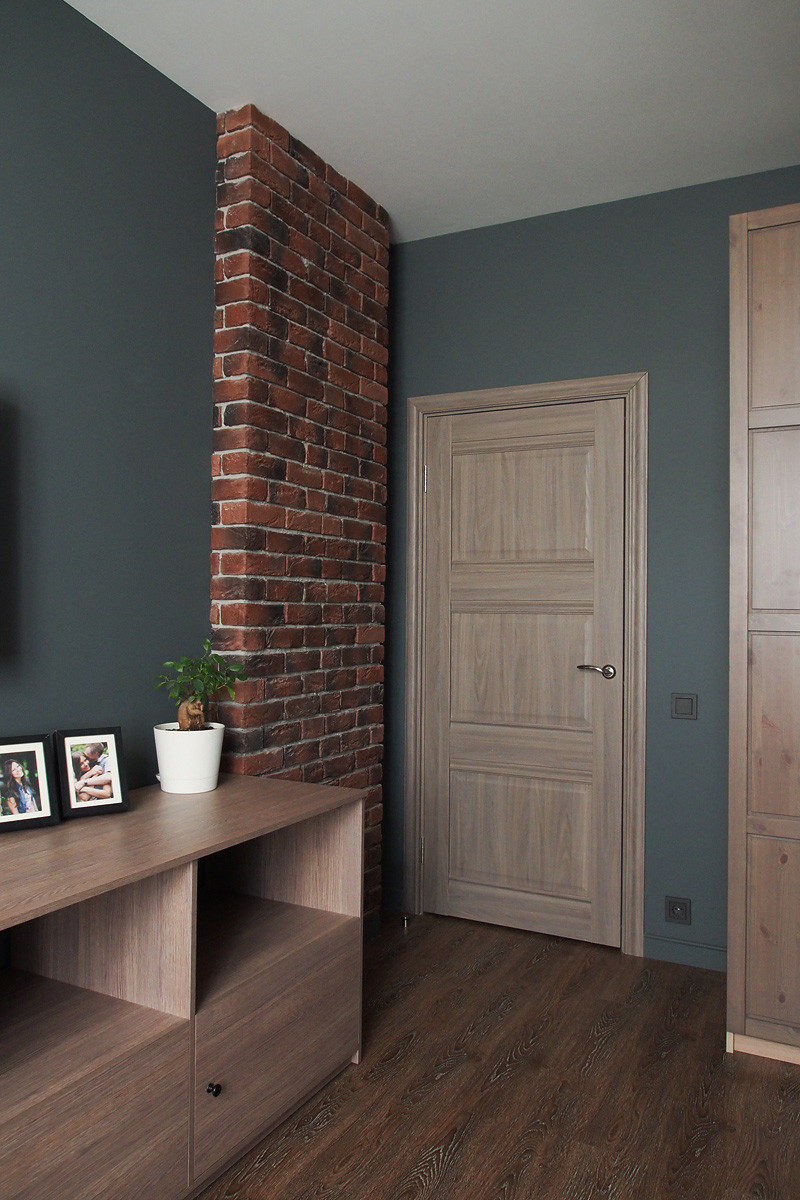 Дизайн интерьера 1-комнатной квартиры в индустриальном стиле