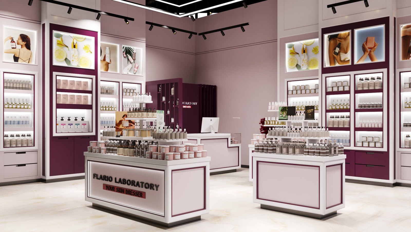 Дизайн-проект магазина FLARIO LABORATORY в ТЦ Minsk City Mall