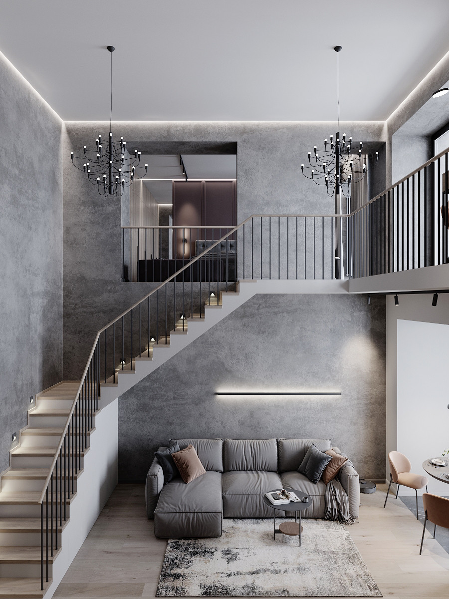 Двухуровневая квартира в ЖК Левобережный Лайф