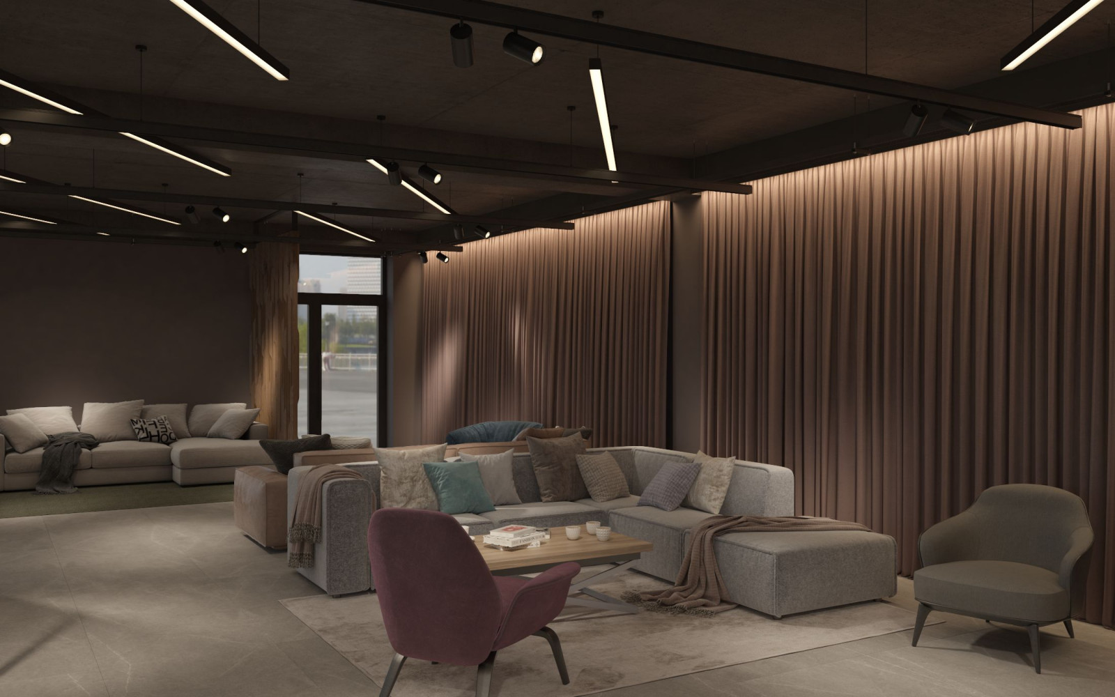 Интерьер мебельного магазина.