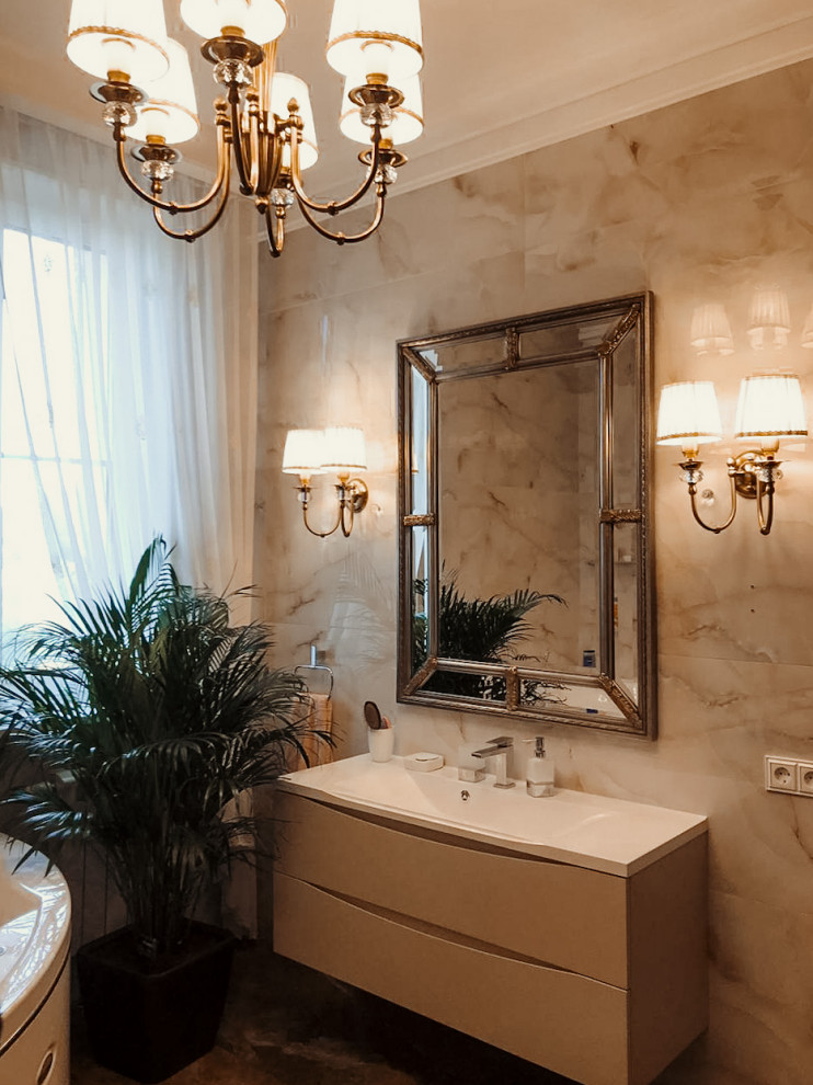 Квартира в классическом стиле. Сравнение 3д и фото