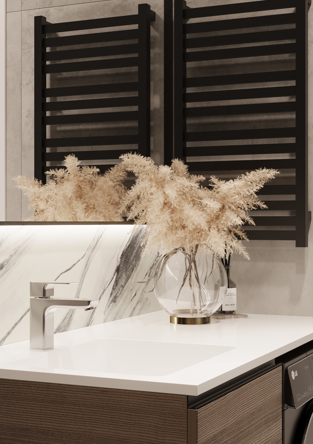 Проект интерьера ванной комнаты