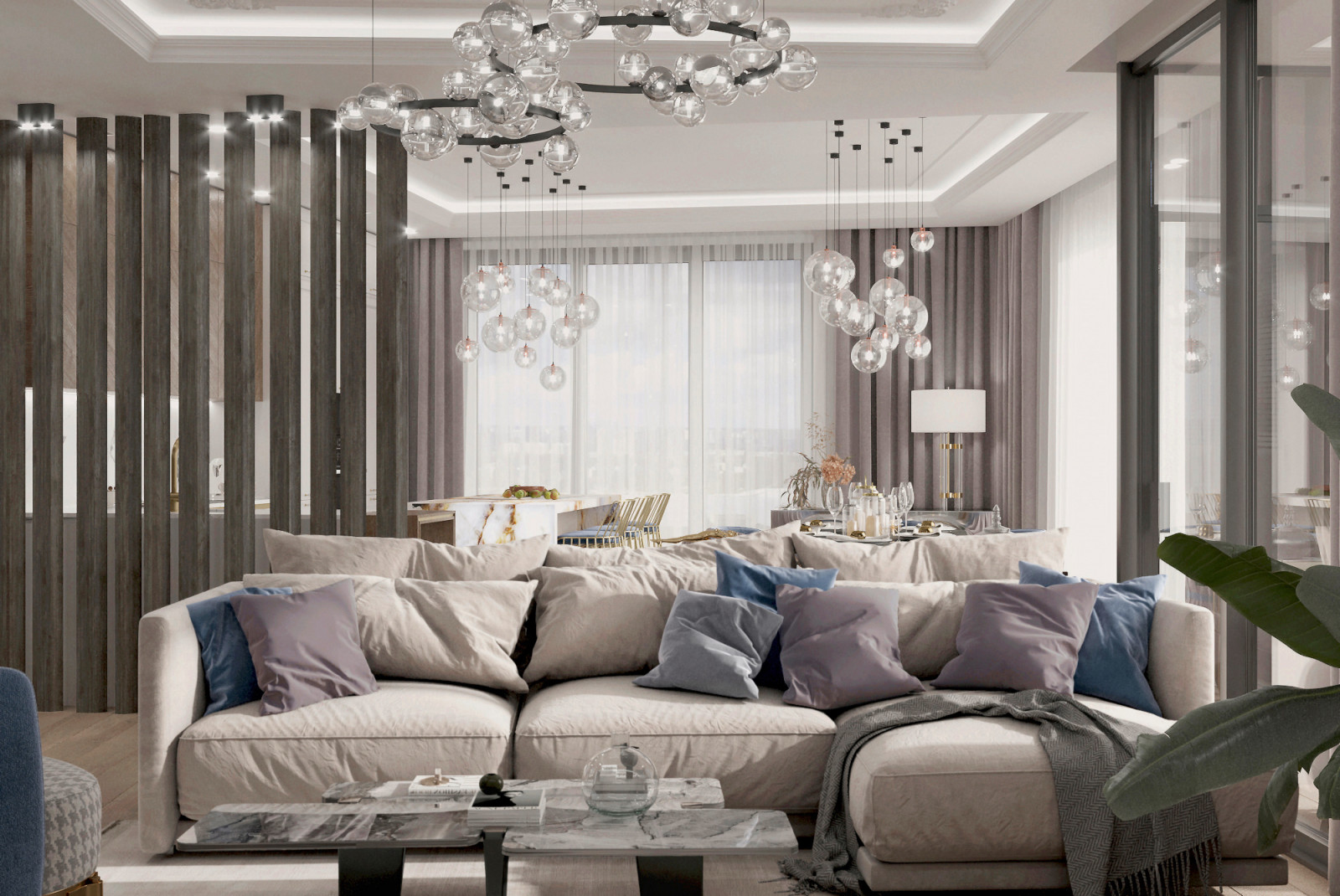 Интерьер для семьи с двумя детьми