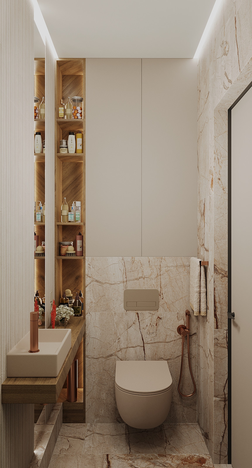 Интерьер 4-ёх комнатной квартиры_ "EHTNO TERRA_COTTA"