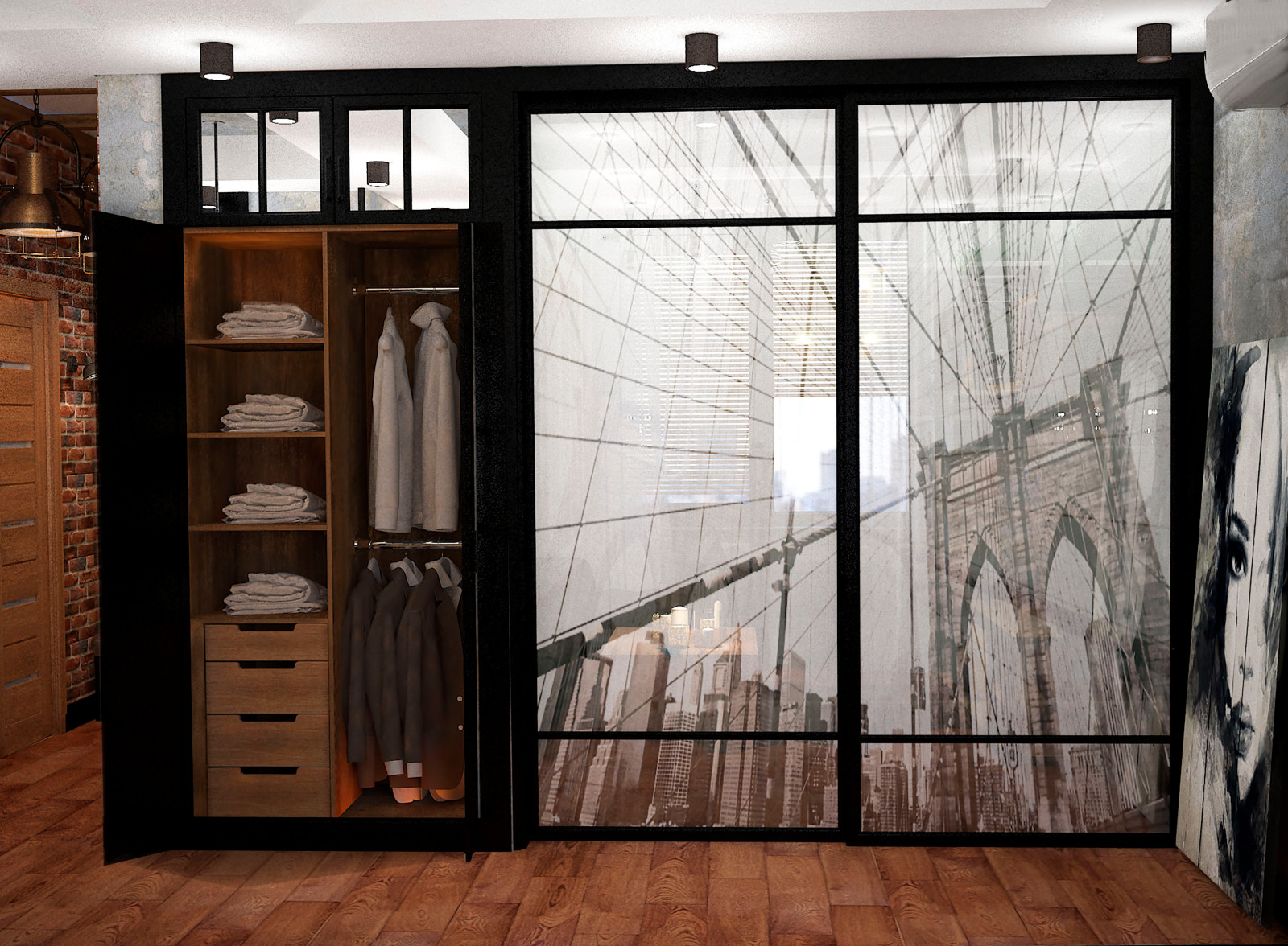 Малогабаритная квартира в стиле лофт