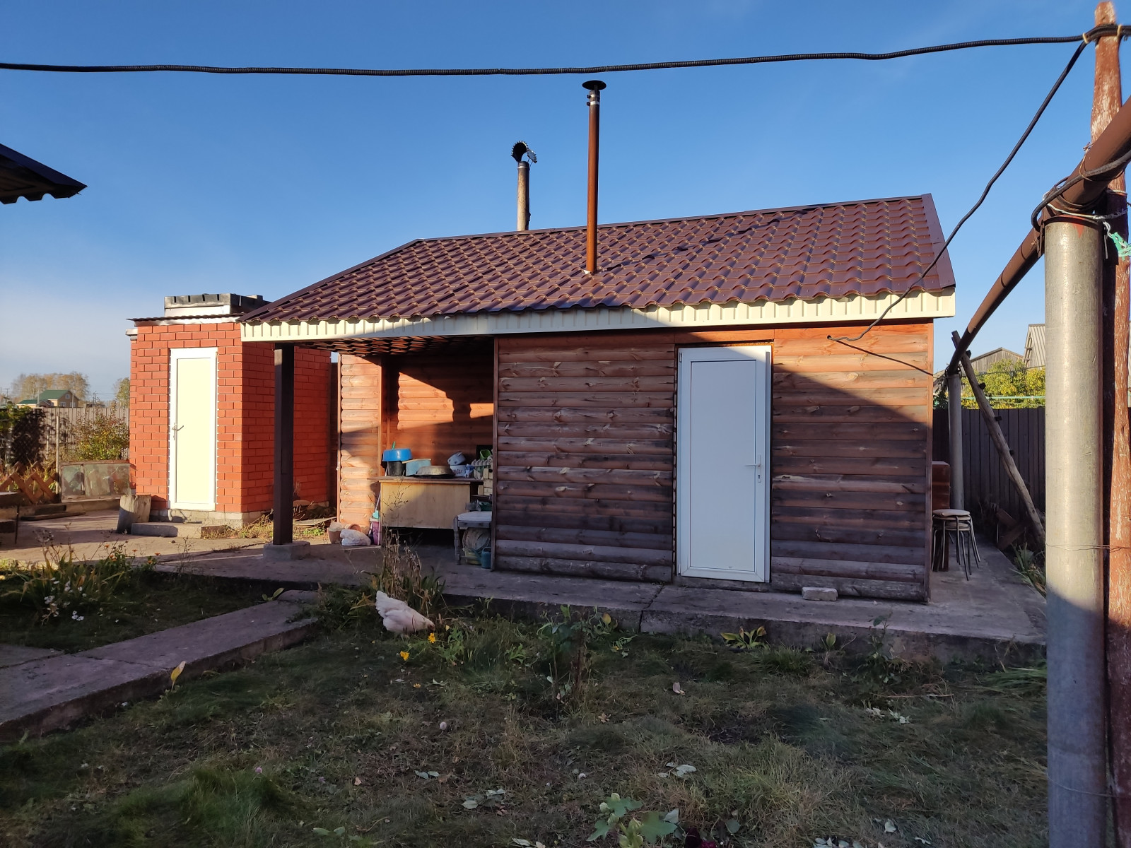 Баня, уличный душ