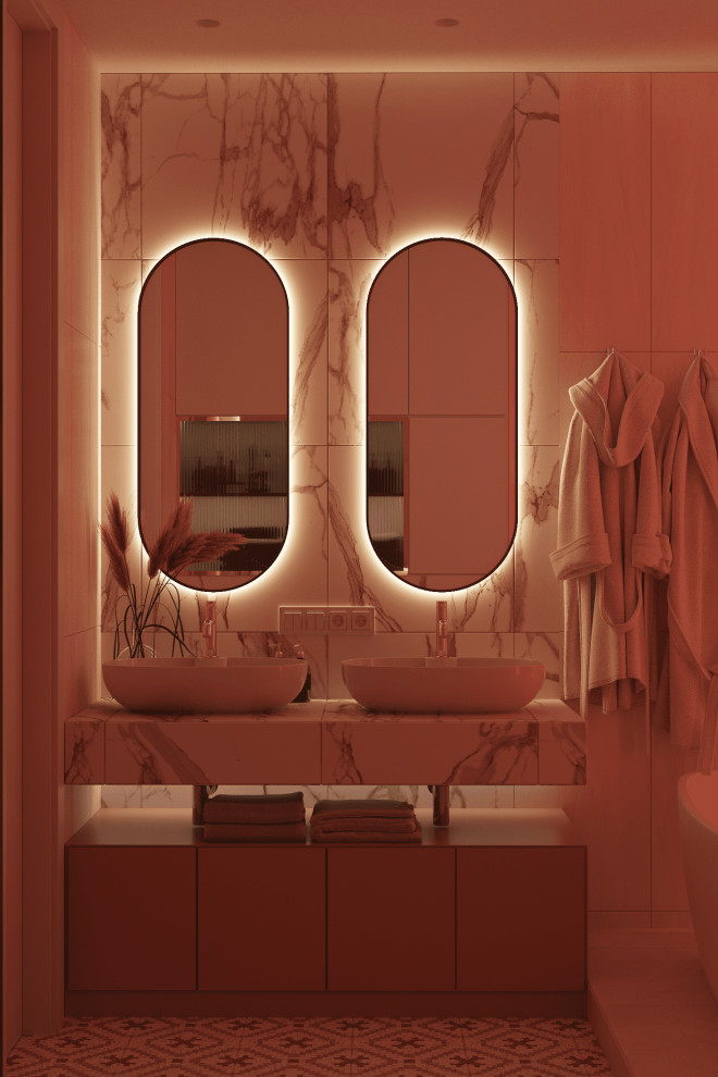 Просторная квартира в нежных оттенках со стильными элементами декора