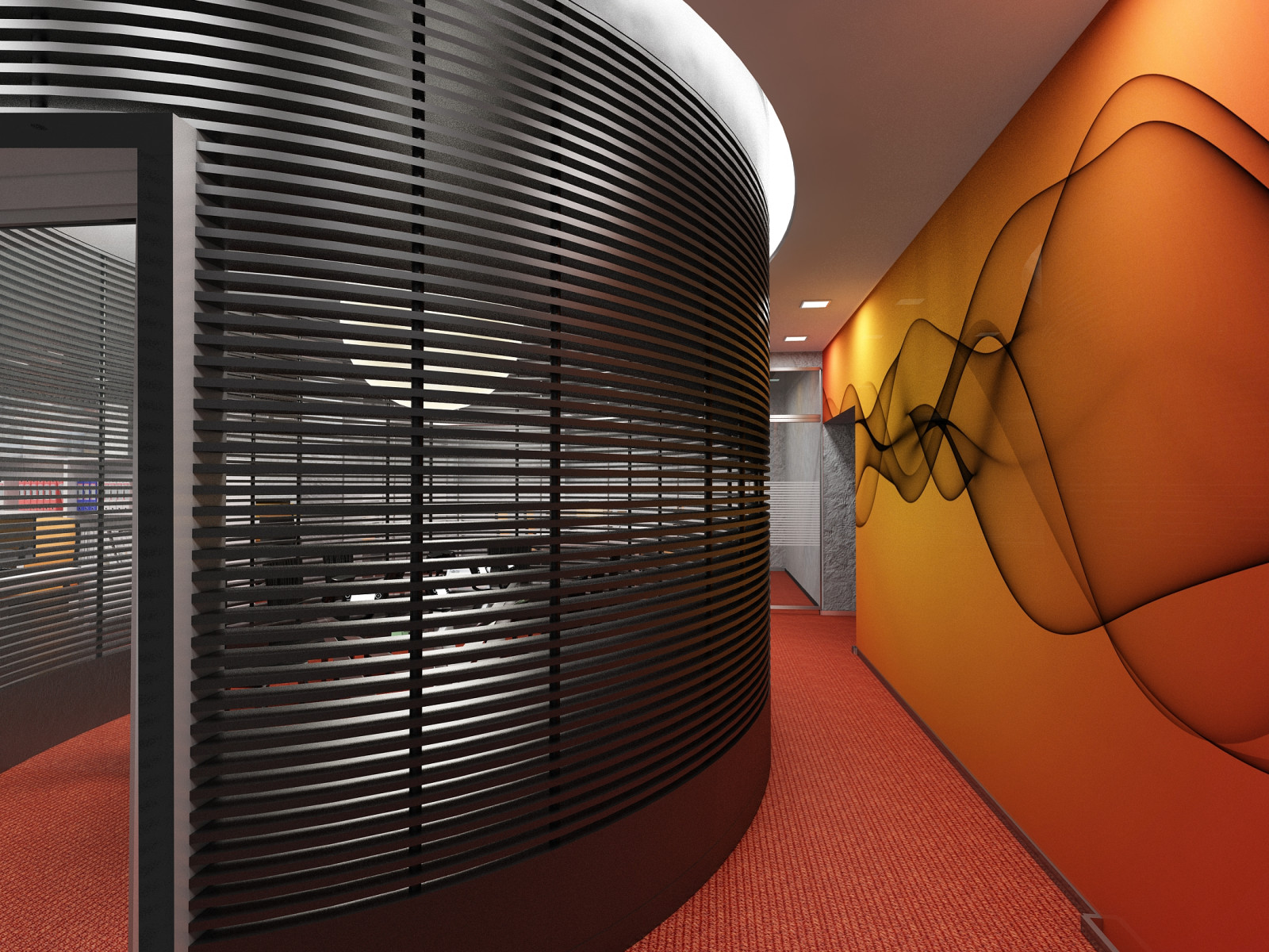 Интерьеры банка  "МИРАФ"