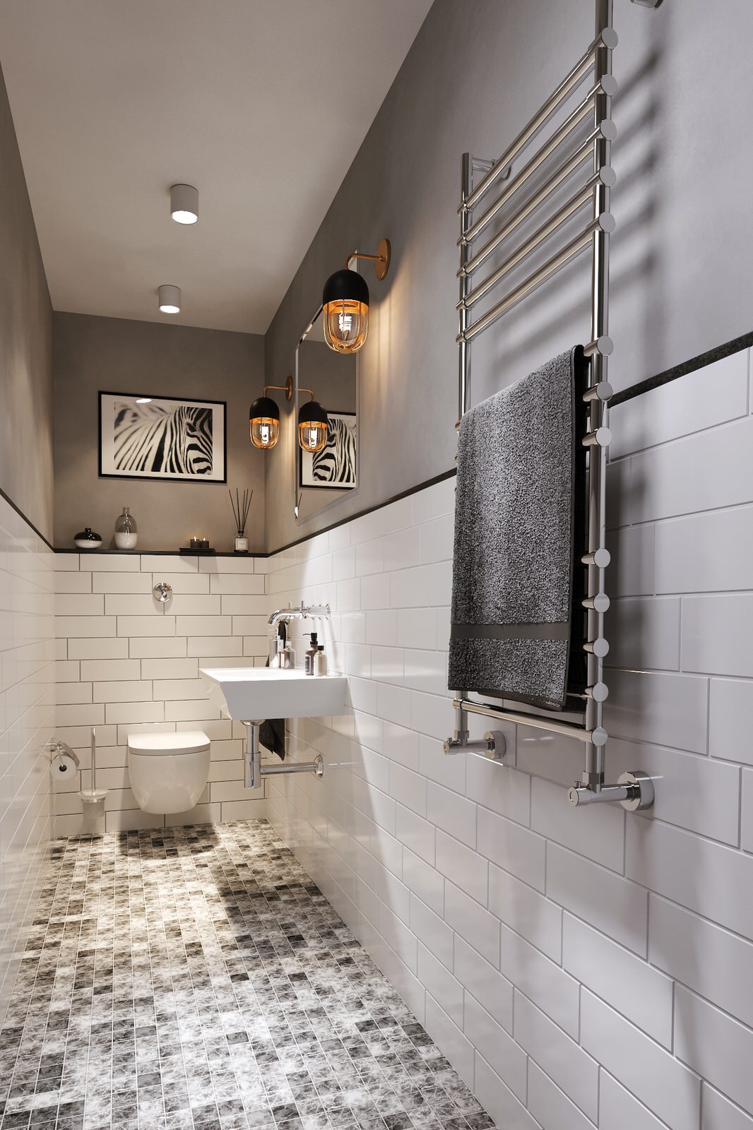 Обложка проекта: Визуализация туалетной комнаты