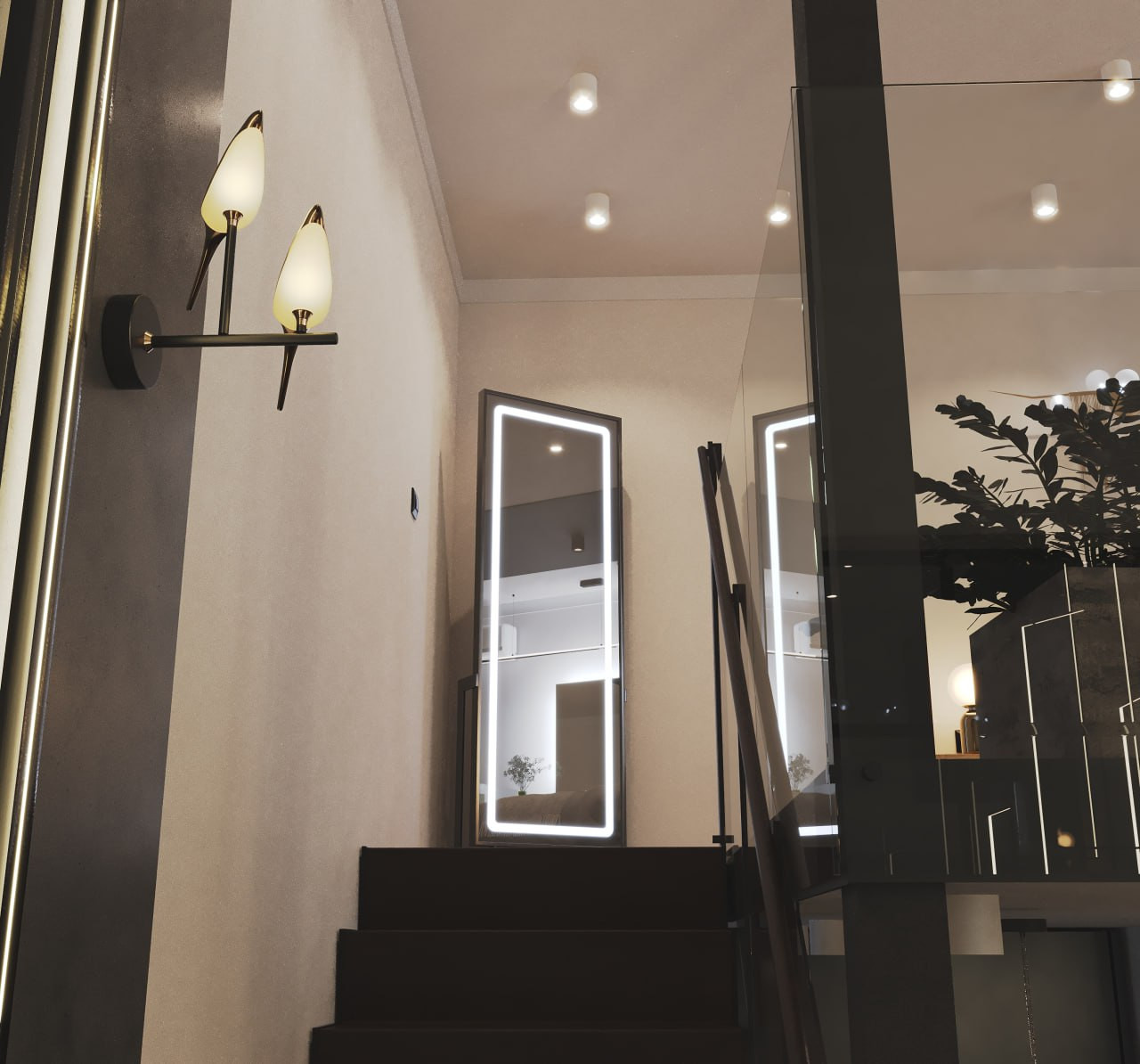 Много воздуха и света. Апартаменты для молодой пары.