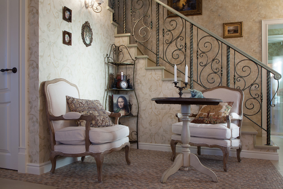 Гостиная, прихожая и холл в Классическом стиле. Фото реализованоного проекта