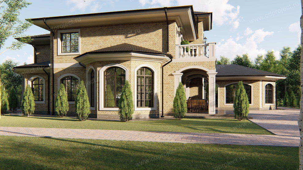 Проект загородного дома в классическом стиле