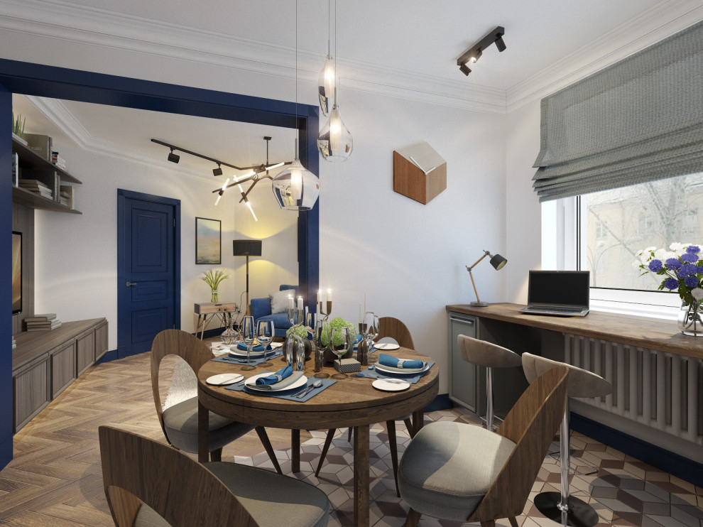 Стильная кухня-столовая