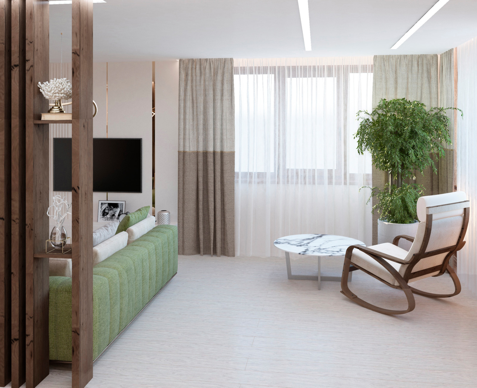 Загородный дом в светлых тонах