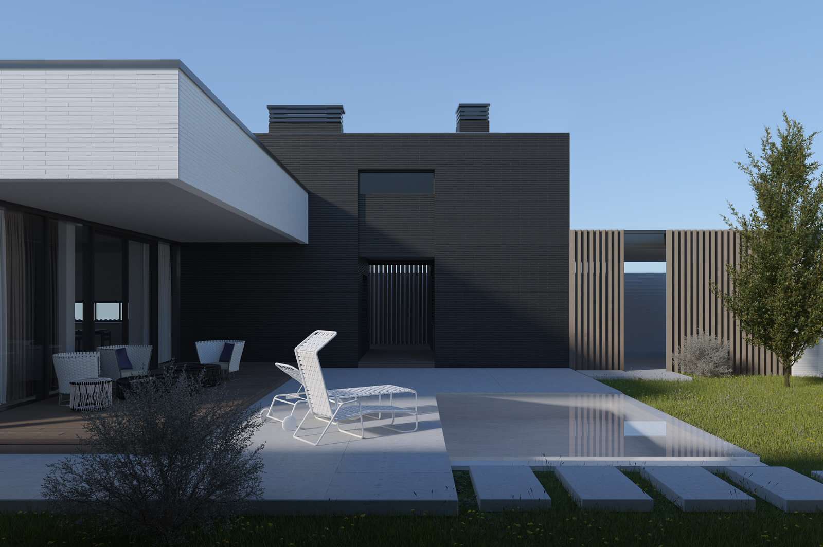 Дом в стиле "минимализм"