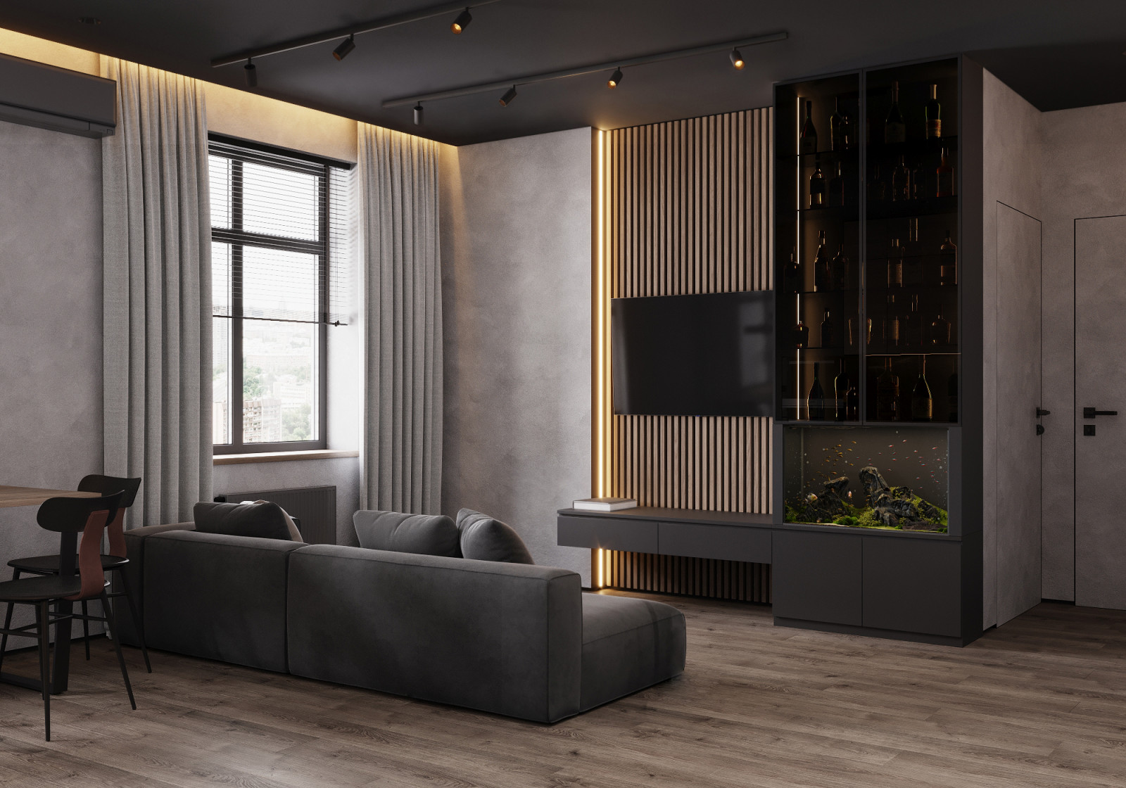 Гостиная-кухня