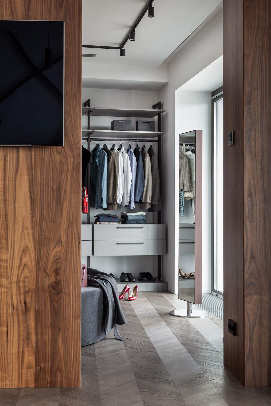 Апартаменты в американской высотке. Строго и лаконично